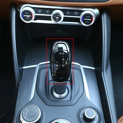 Gear Shift Knob Cover Trim for Alfa Romeo Giulia Stelvio (2016-2019)