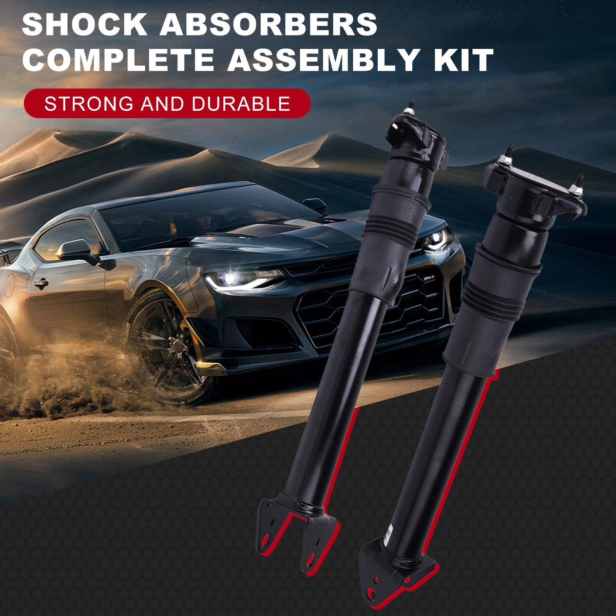 2 x Rear Air Suspension Shock Absorbers for Mercedes R-Class W251 (2005-2017)