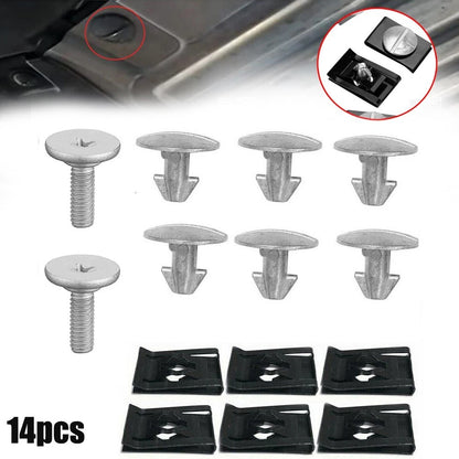 Engine Cover Screw & Bolt & Access Clip Set / 14 Pcs Screws, Bolts & Clips for Honda CR-V (2017–2020)