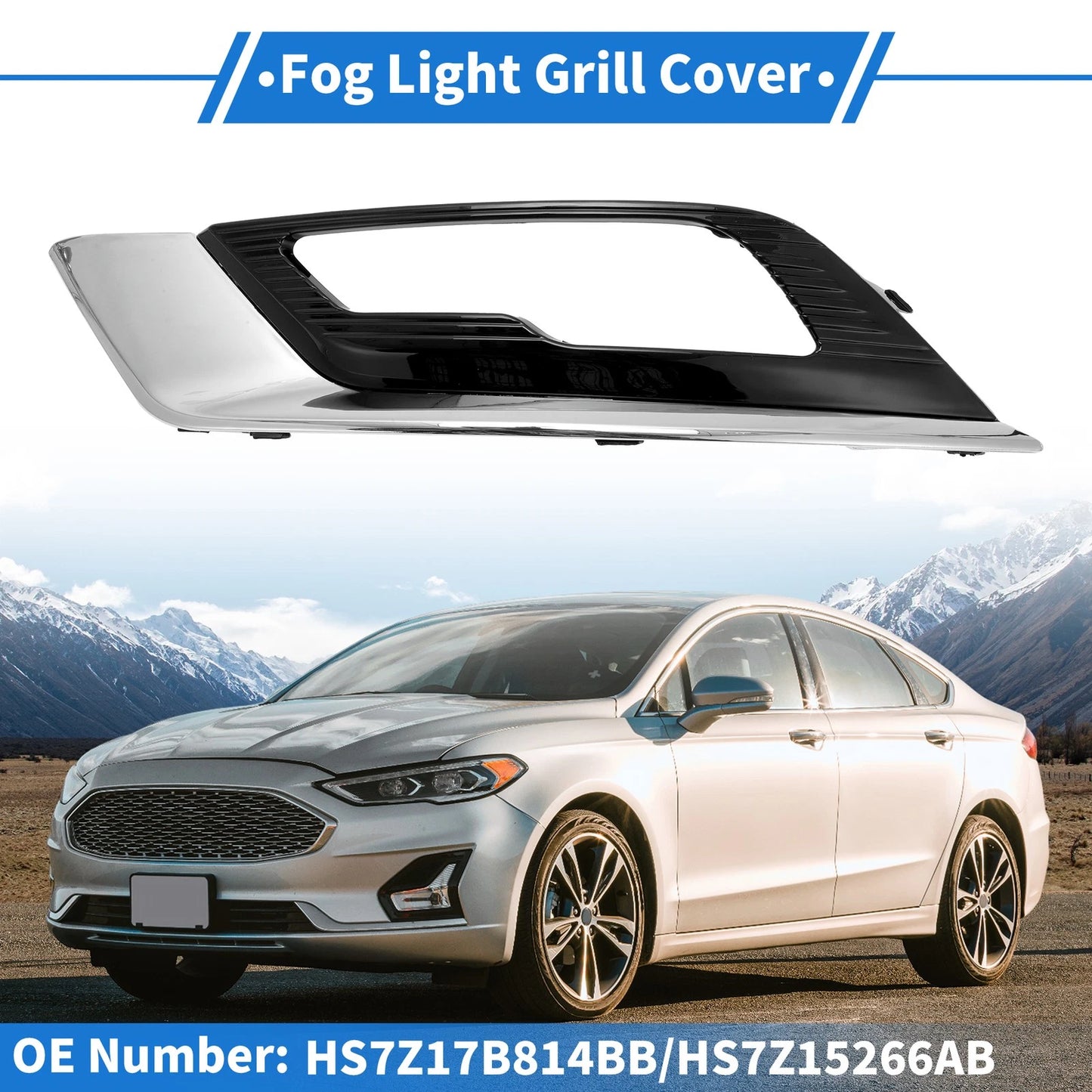 Front Left Fog Light Grill for Ford Fusion (2017-2018) - 1 x Pcs