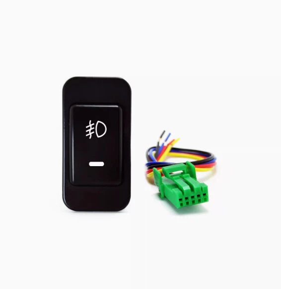 Green Amber LED Dashboard Control Button for Honda Fit Jazz (2001–2008)