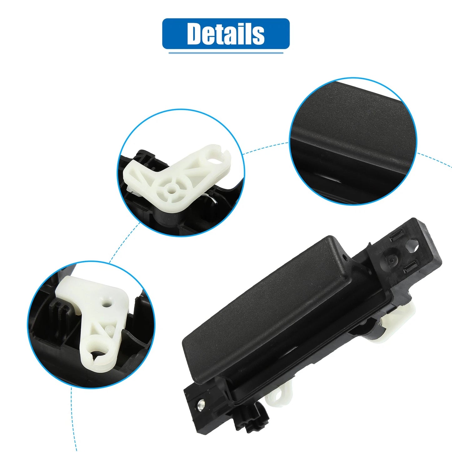 Interior Door Handle for Ford Transit T-150 (2015-2023) - Plastic Black