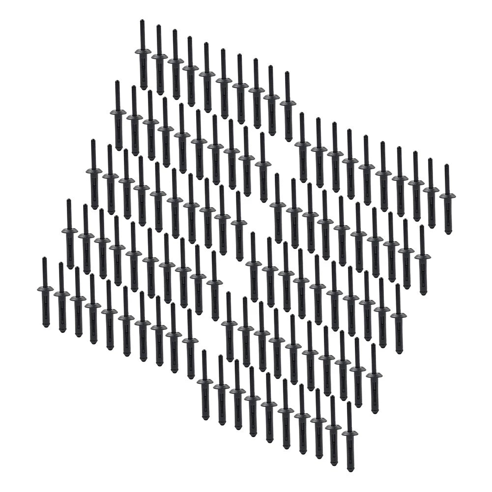 100Pc 1/4" Hole Flare Bumper Rivet Clips for Chrysler Jeep (2007-2018)