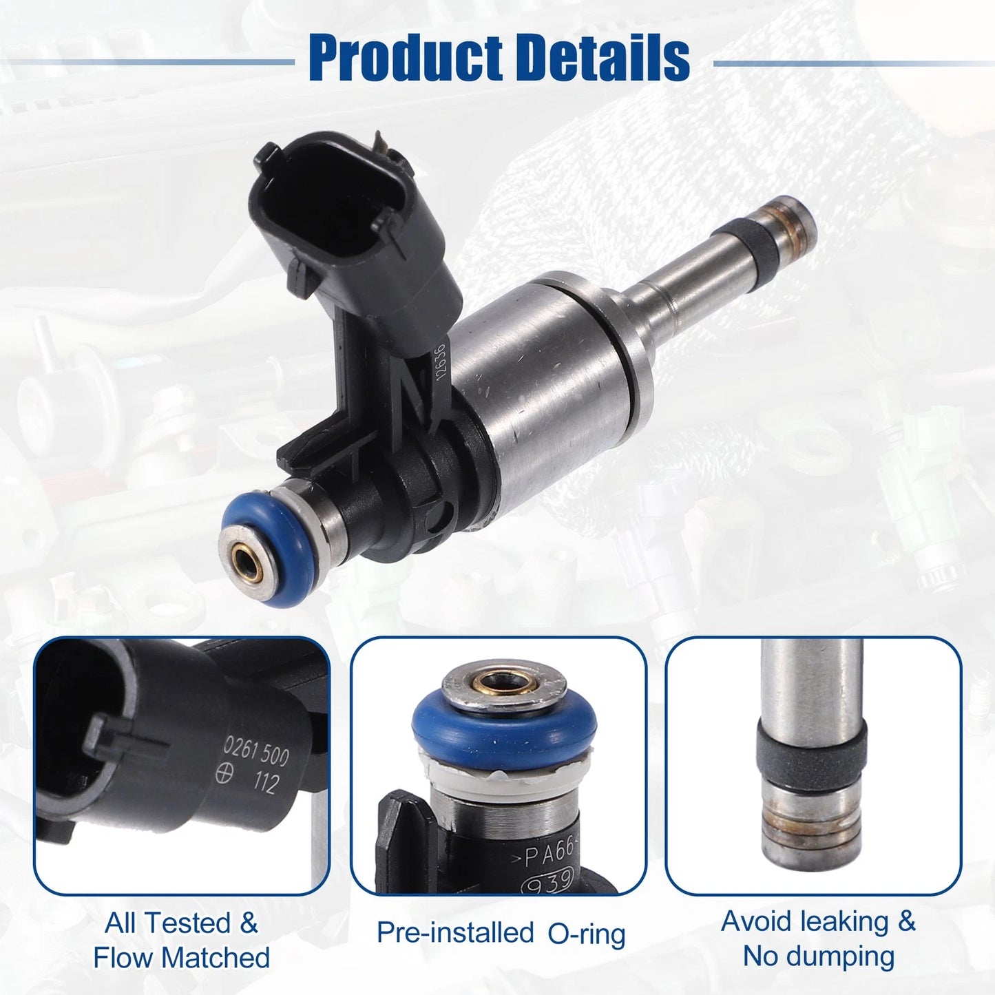 Fuel Injector Nozzle 4 Pcs for Buick Regal 2.0L (2011–2013)