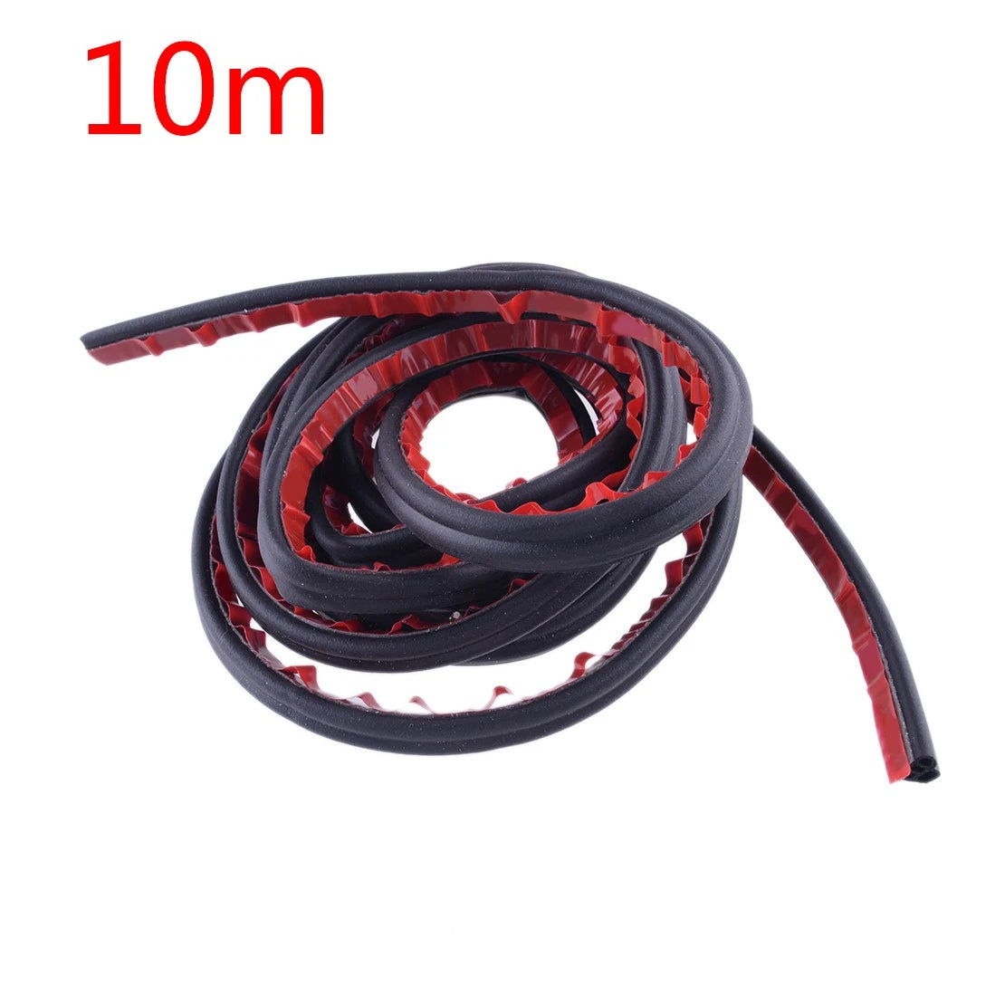 10M Soundproof Car Door Edge Trim Seal Strip Rubber Weatherstrip for Car