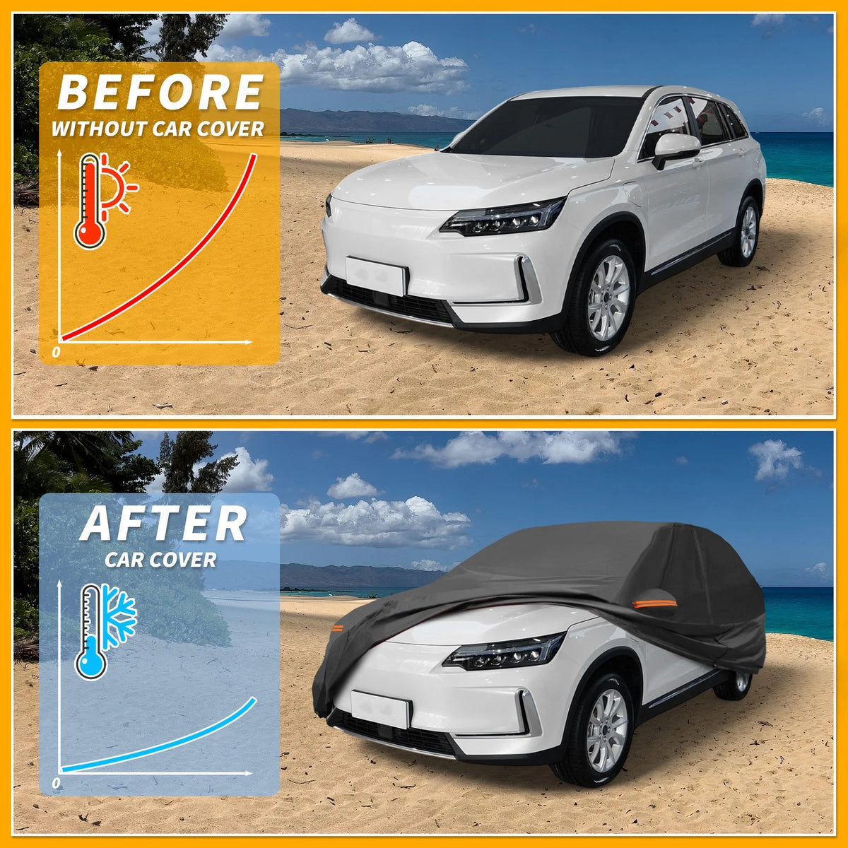 Waterproof All Weather Car Cover for Kia EV6 (2022-2023)