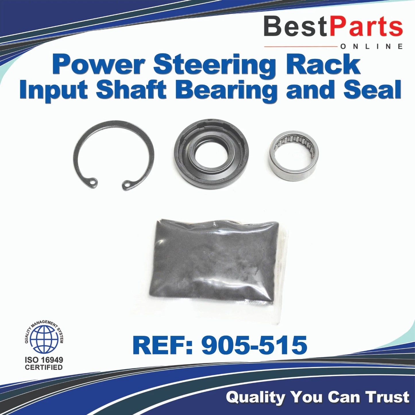 Power Steering Rack Input Shaft Bearing and Seal for Cadillac