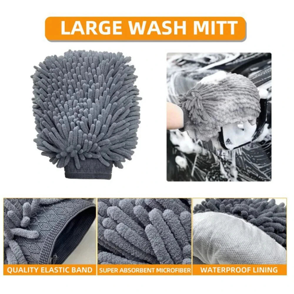 10Pcs Car Cleaning Tool Kit for Car Wash & Detailing Brushes