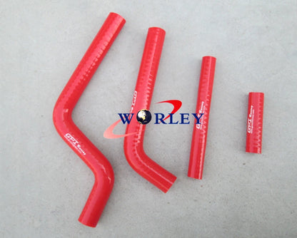 Aluminum Radiator + Red Silicone Hose for Yamaha YZ125 (2002-2004)