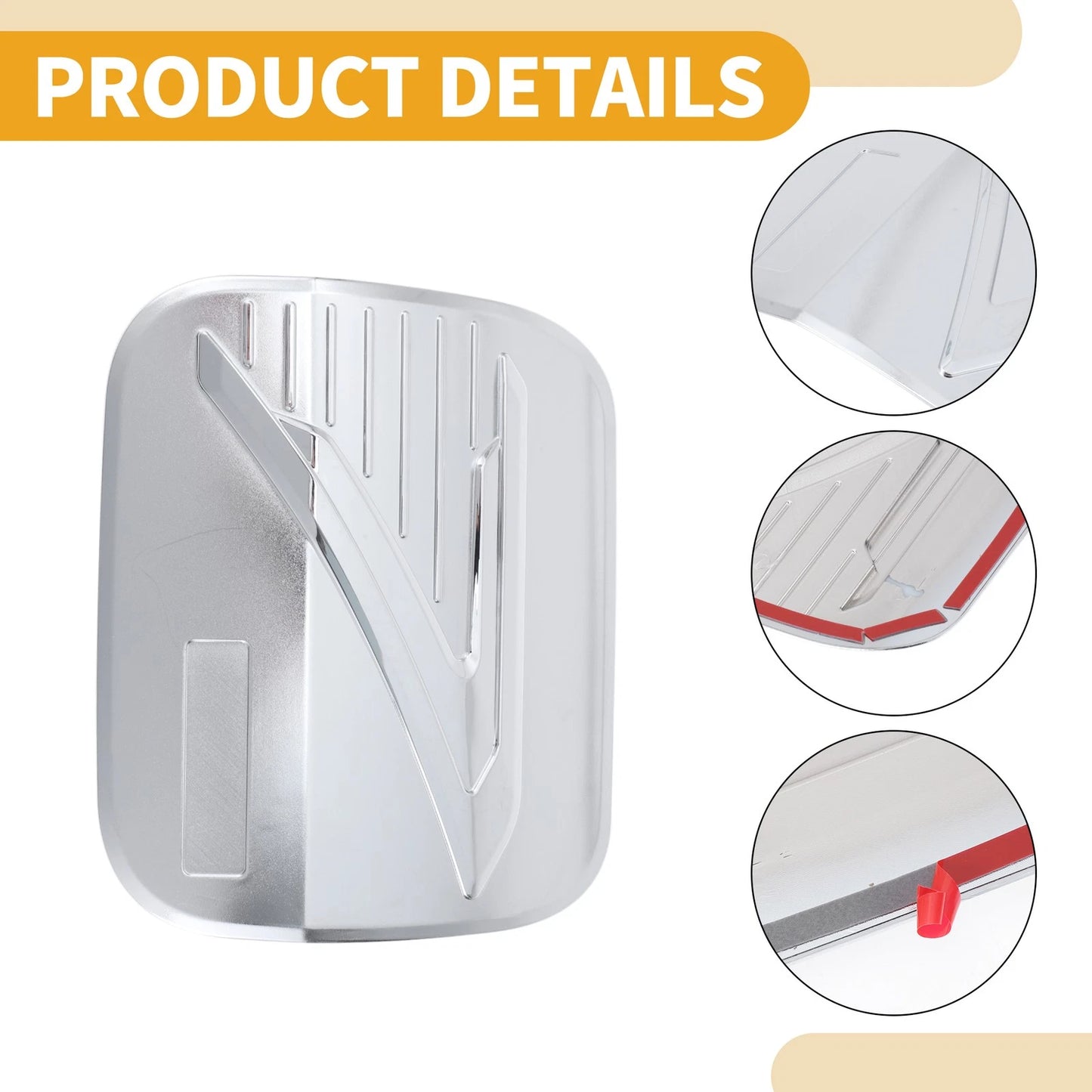 Fuel Tank Door Cap / Chrome Silver Tone for Toyota Corolla Cross