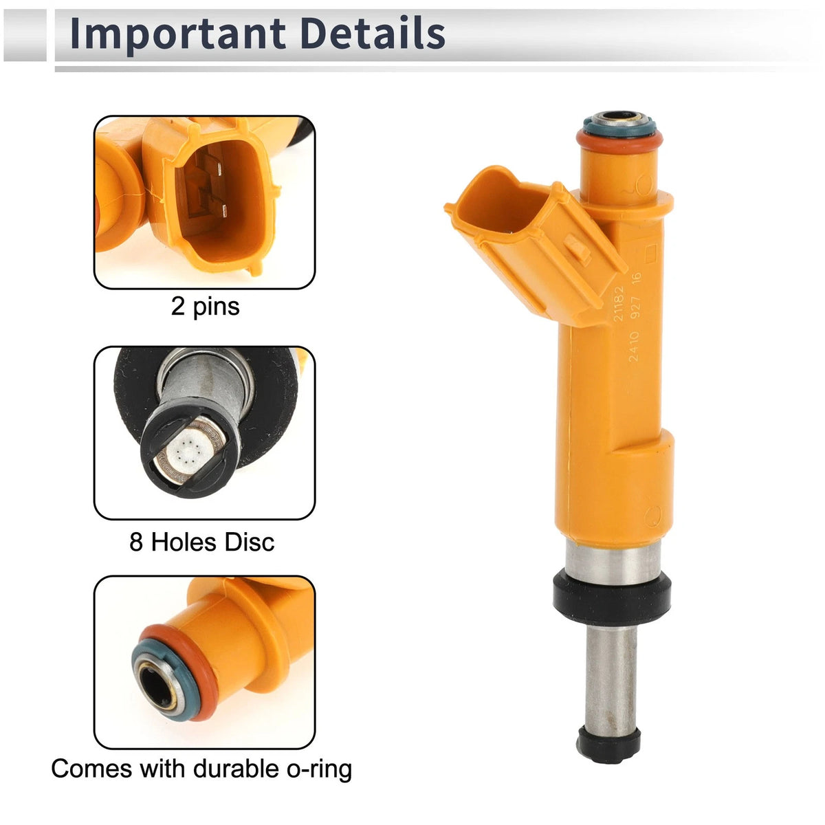 Fuel Injector for Toyota Solara 3.0 (2003-2008) 1 x Yellow
