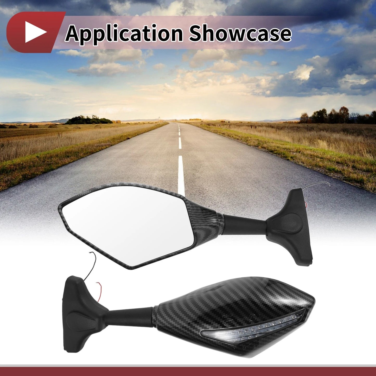 Set / Aluminum / Rear View Mirrors for Suzuki GSX-R600 GSX-R750 (2003–2017)
