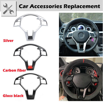 Steering Wheel Trim Cover for Mercedes Benz W176 W204 W212 C-Class (2012-2019)
