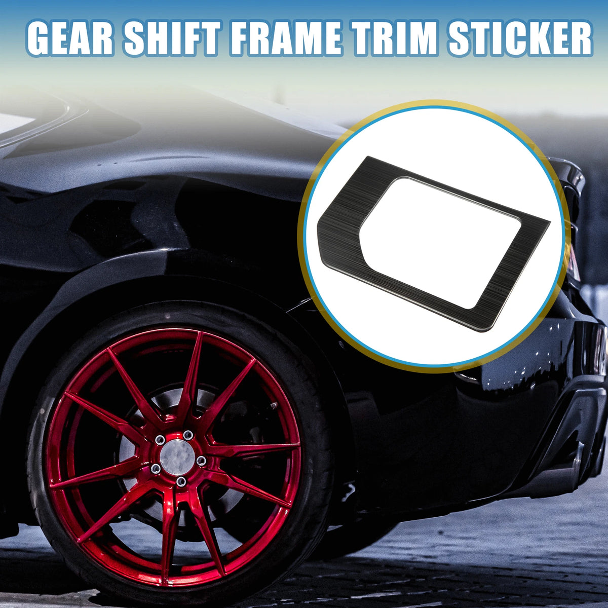 Gear Shift Frame Trim Sticker Cover for Toyota Tundra (2014-2021) Black