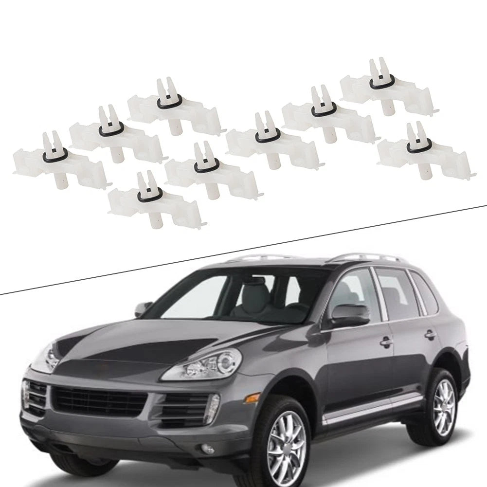 10 x Door Sill Scuff Plate Clips for Porsche Cayenne (2003-2010)