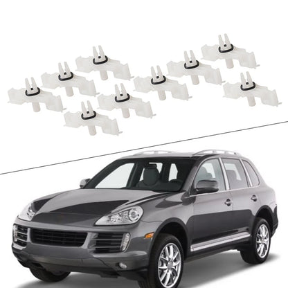 10 x Door Sill Scuff Plate Clips for Porsche Cayenne (2003-2010)