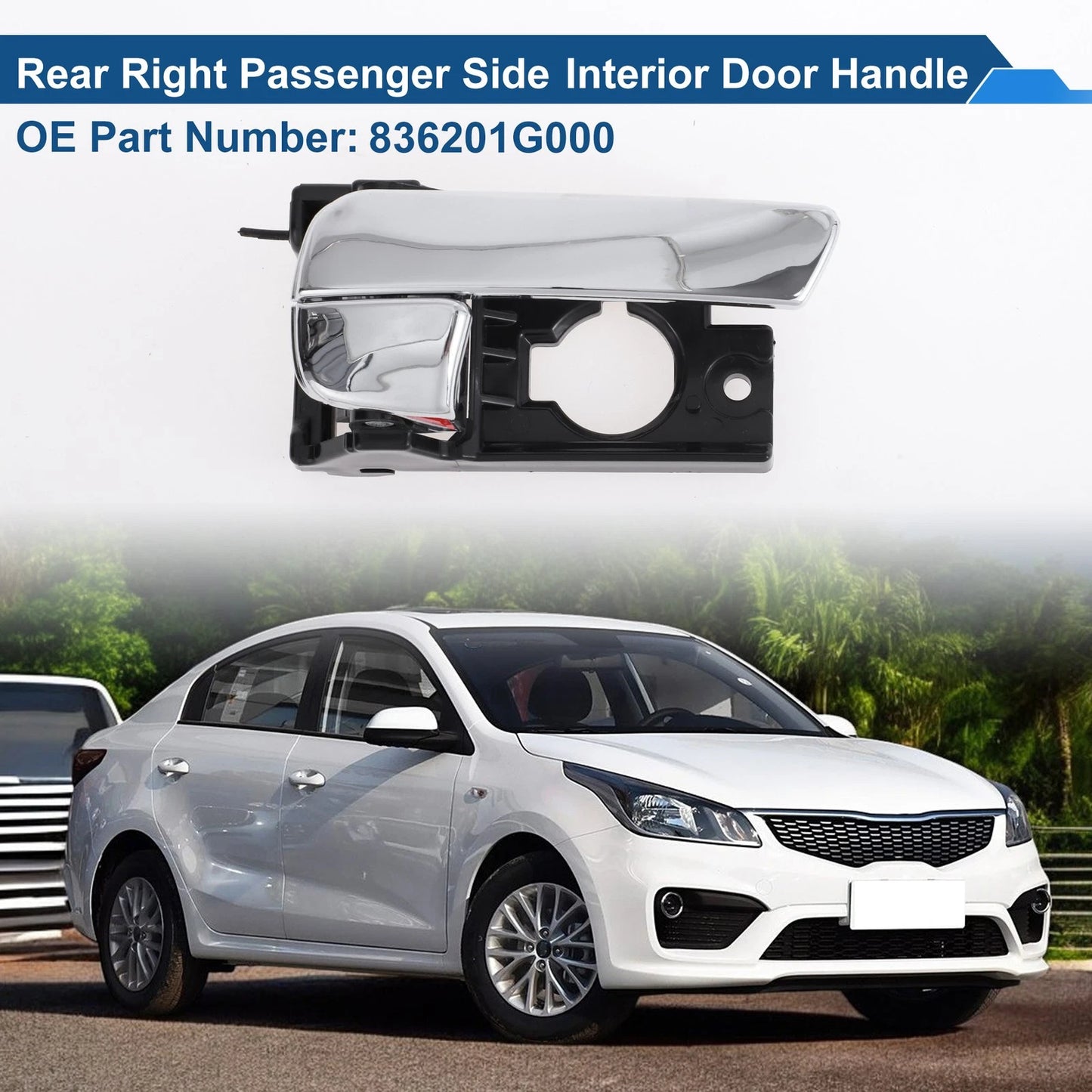 Rear Right Passenger Side Door Handle for Kia Rio (2007-2011)