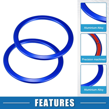 AC Air Vent Outlet Cover Ring Trim / 4 x Blue / for Toyota Tundra (2014–2021)