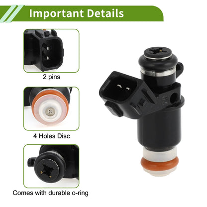 Fuel Injector 1 Pc for Honda Civic Si 2.0 (2002-2005) Black