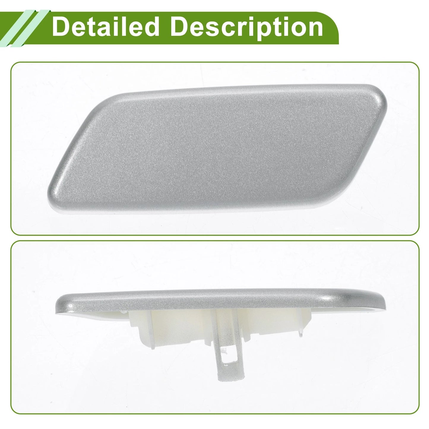 Front Left Washer Nozzle Cover for Toyota Prado (2012-2015) Silver Tone