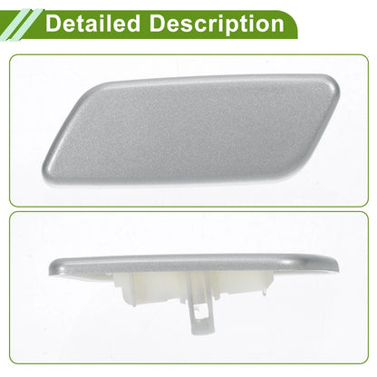 Front Left Washer Nozzle Cover for Toyota Prado (2012-2015) Silver Tone