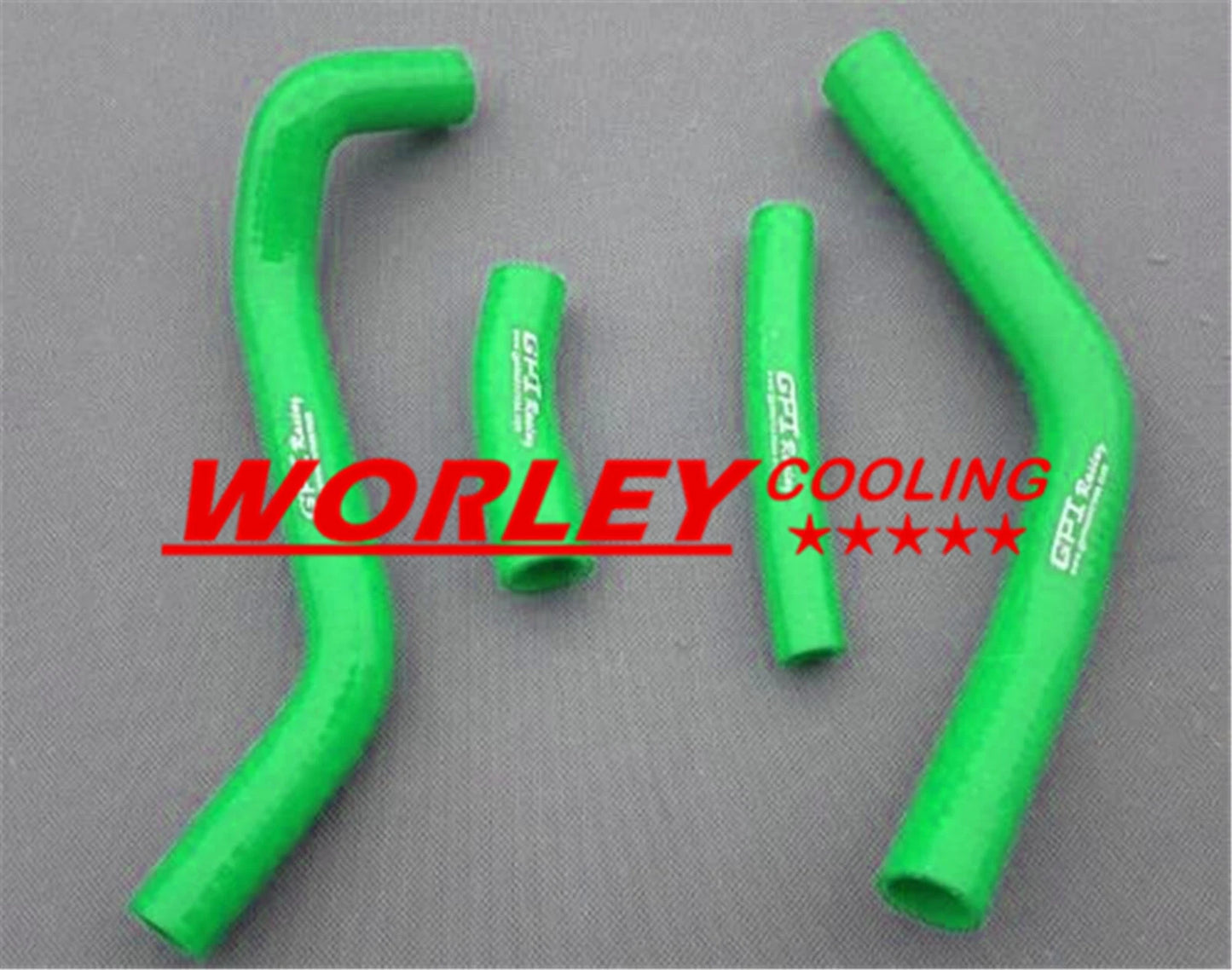 Silicone Radiator Hose for Yamaha YZ250F YZF250 2014-2015 (2 x Green)
