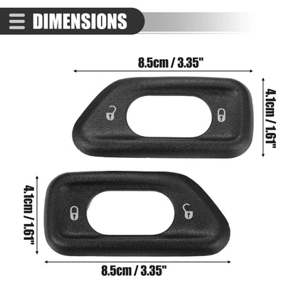 Car Door Lock Switch Bezel for Jeep Wrangler JK (2011-2018) 2 x Bezel