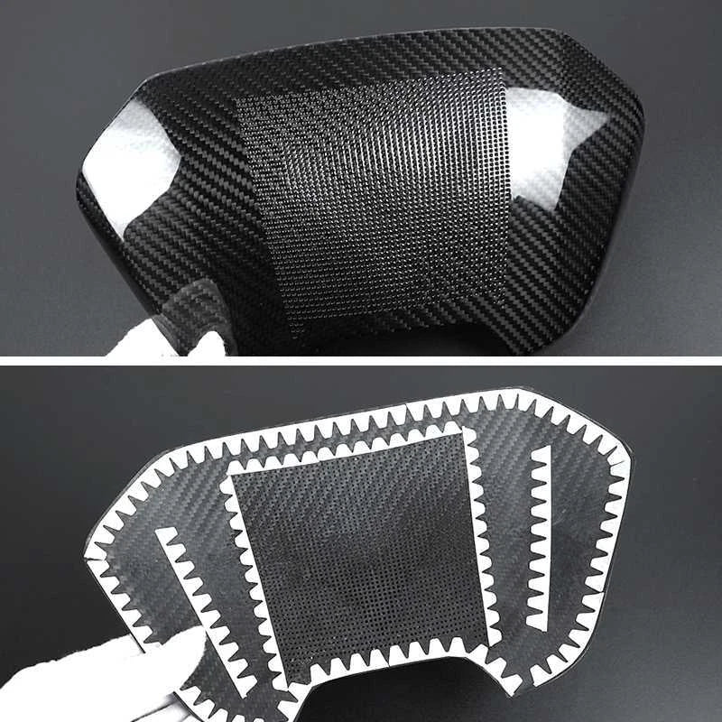 Dry Carbon Fiber Rear Speaker Panel Cover Trim for Corvette C8 2020-2023