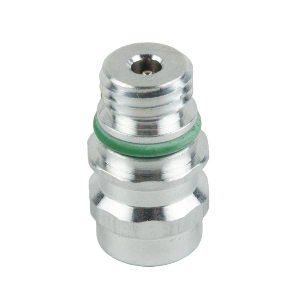 1pc A/C Service-Valve High Side R-134a Port Adapter With Replaceable Valve Cores for Vehicle