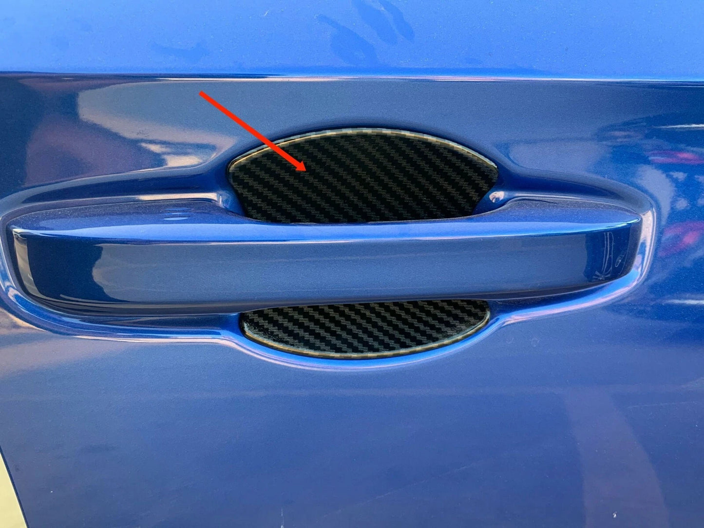 Door Handle Bowl Cover Trim for 2022-2023 Honda Civic Sedan Carbon Fiber 4P