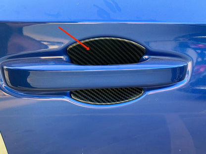 Door Handle Bowl Cover Trim for 2022-2023 Honda Civic Sedan Carbon Fiber 4P
