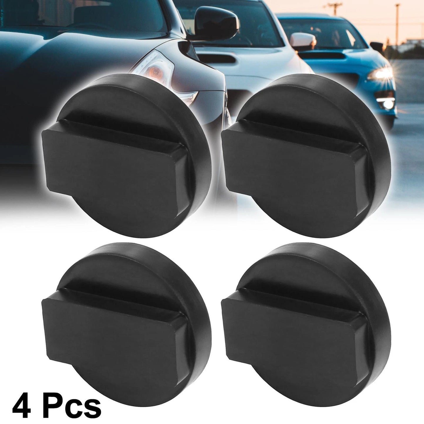4x 0.87x2.36 Jack Pad Support Rubber Frame Rail Protector Adapter for BMW
