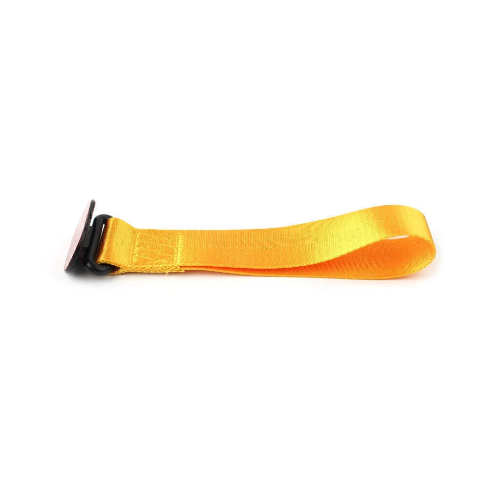 Tow Towing Strap Belt Rope for Universal Car Rear/Front Bumper - Yellow