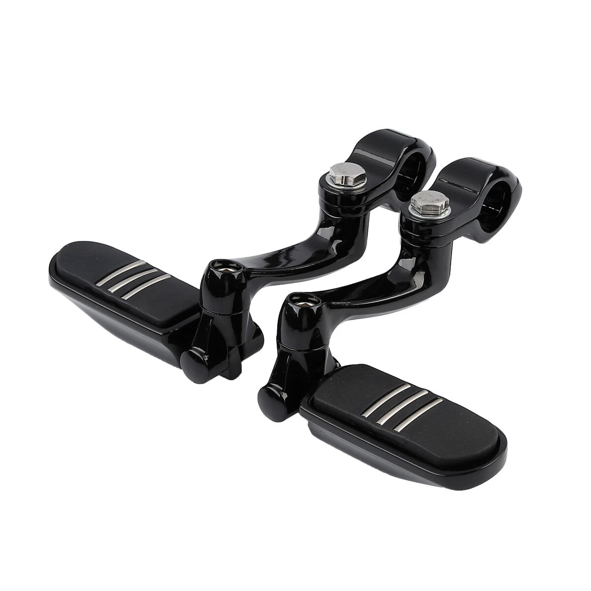 1-1/4 in Highway Engine Guard 360 Adjustable Footpegs for Harley Touring