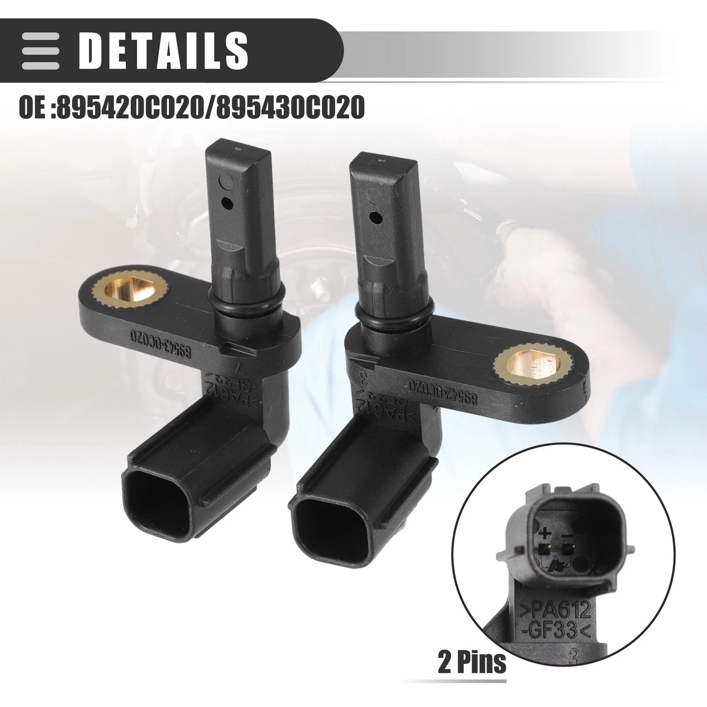 ABS Wheel Speed Sensor Set for Toyota Tundra (2007-2017)