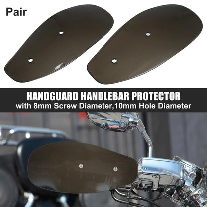 2 x Pair Motorcycle Handlebar Handguards Protector for Harley Honda