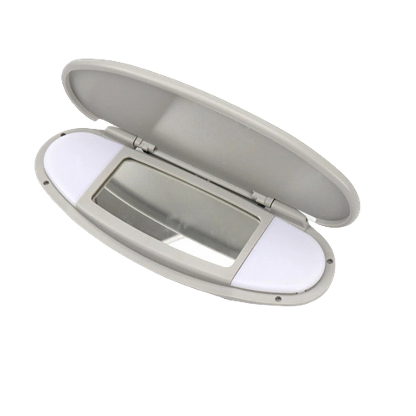 1x Gray Sun Visor Mirror Cover for Mini Cooper R55 R58 R60 (2007-2014)