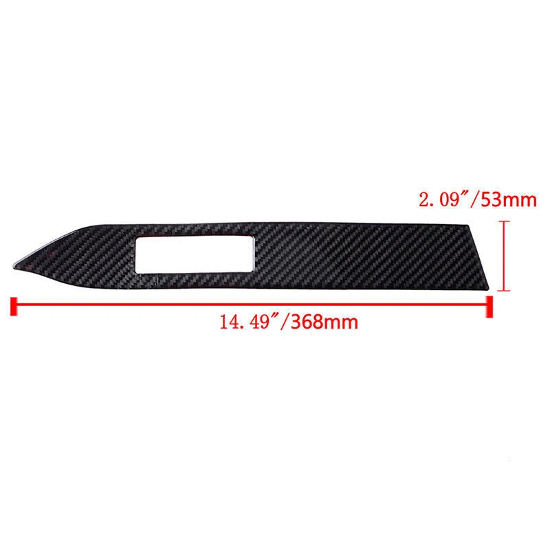 Real Carbon Fiber Interior Dash Console Trim for Ford Mustang (2015-2019)