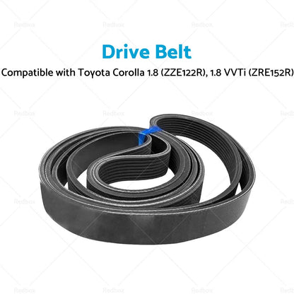 6PK1810 Ribbed Belt for Toyota Corolla 1.8 ZZE122R ZRE152R (2002-2015)