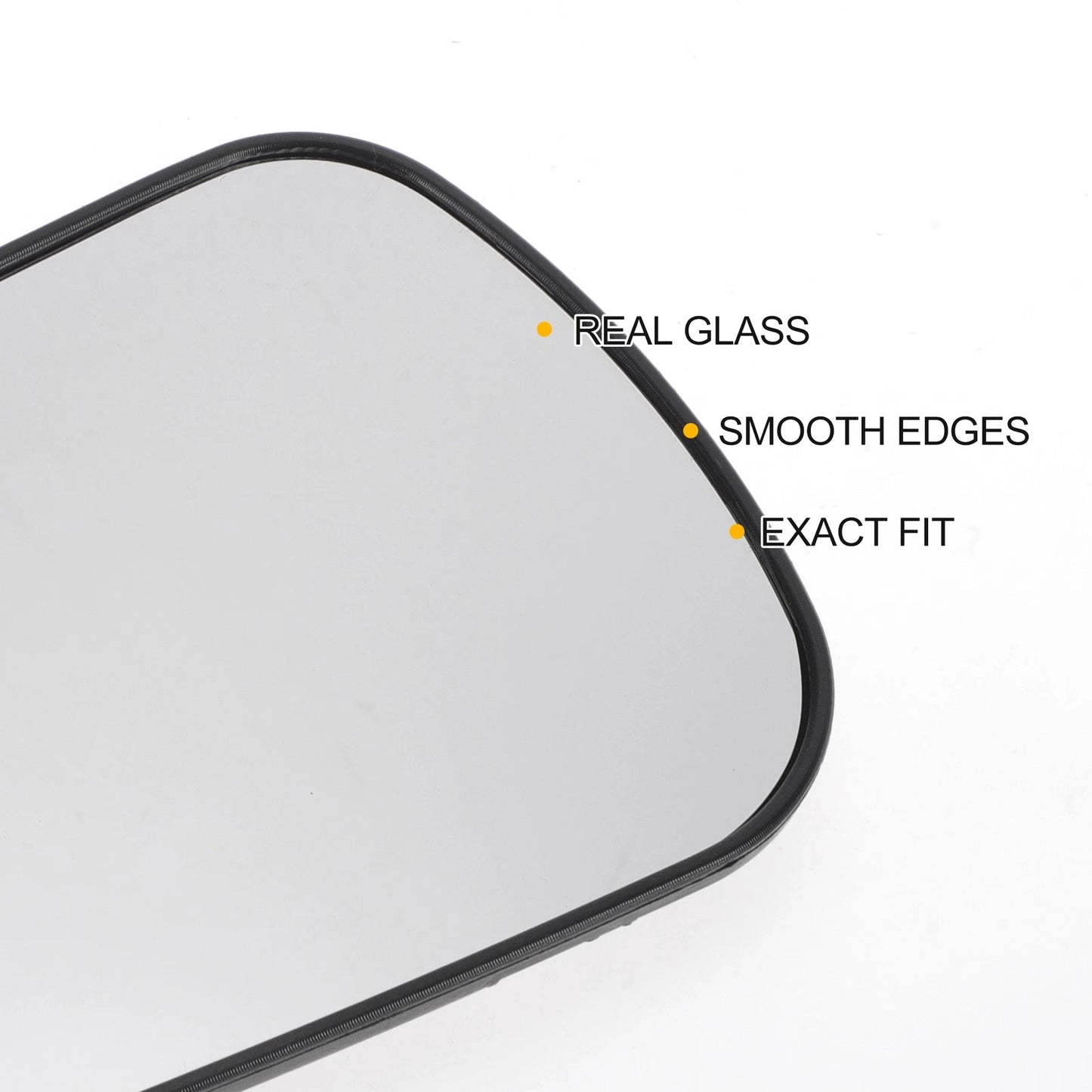 Left Side White Mirror Glass for Ford Fiesta (2002-2005)