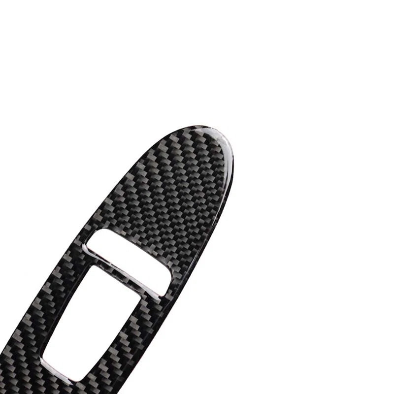 Carbon Fiber Interior Door Window Switch Cover Trim fit for Infiniti Q50 14-18