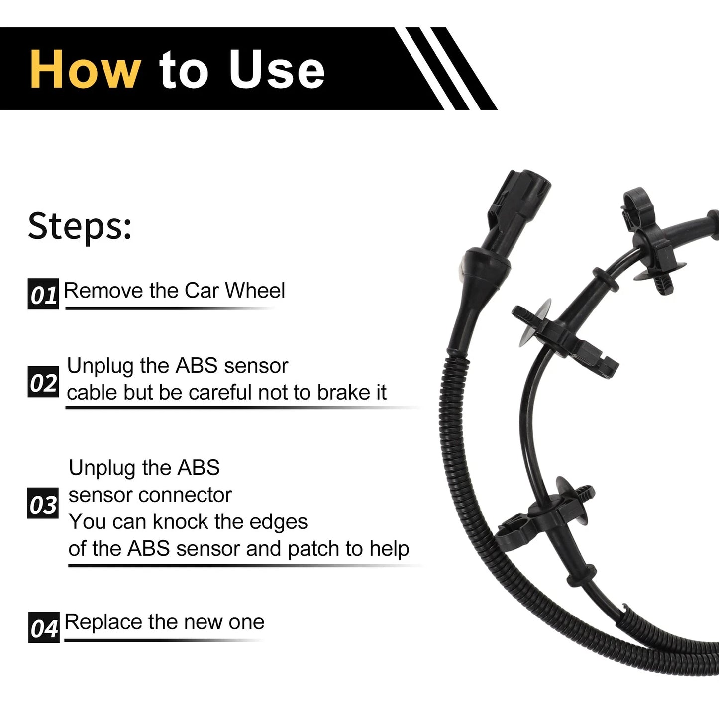 ABS Wheel Speed Sensor for Ford Ranger (2000-2009) 1 x Sensor