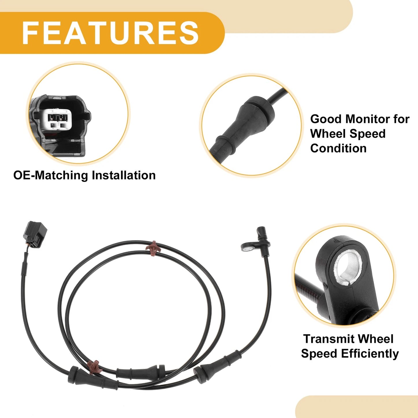ABS Wheel Speed Sensor for Chevrolet City Express