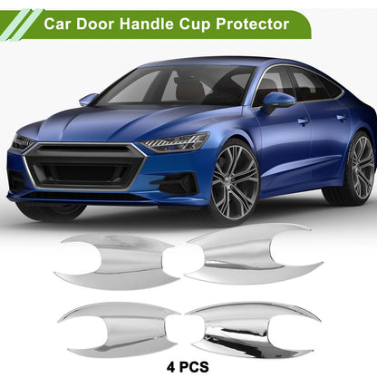 Chrome Silver Door Handle Cup Protectors for BMW X3 (2018-2022) 4 Pcs