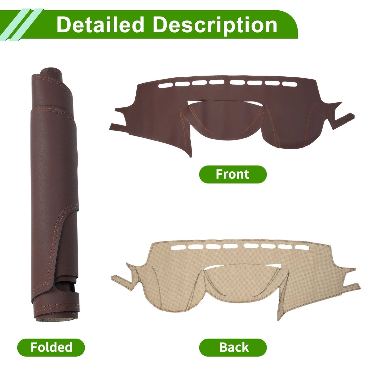 Dashboard Cover Mat for Subaru Outback (2014) - Brown