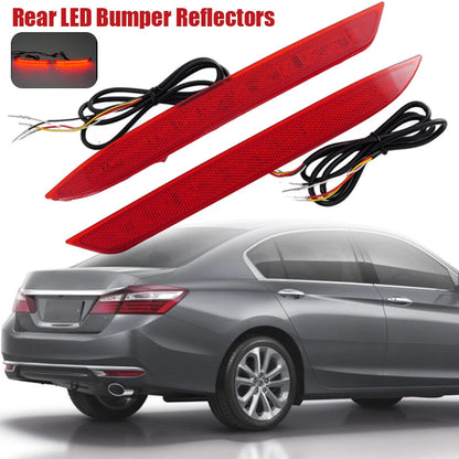 Red Rear Bumper Reflector Light for 2016-2017 Honda Accord Tail Light