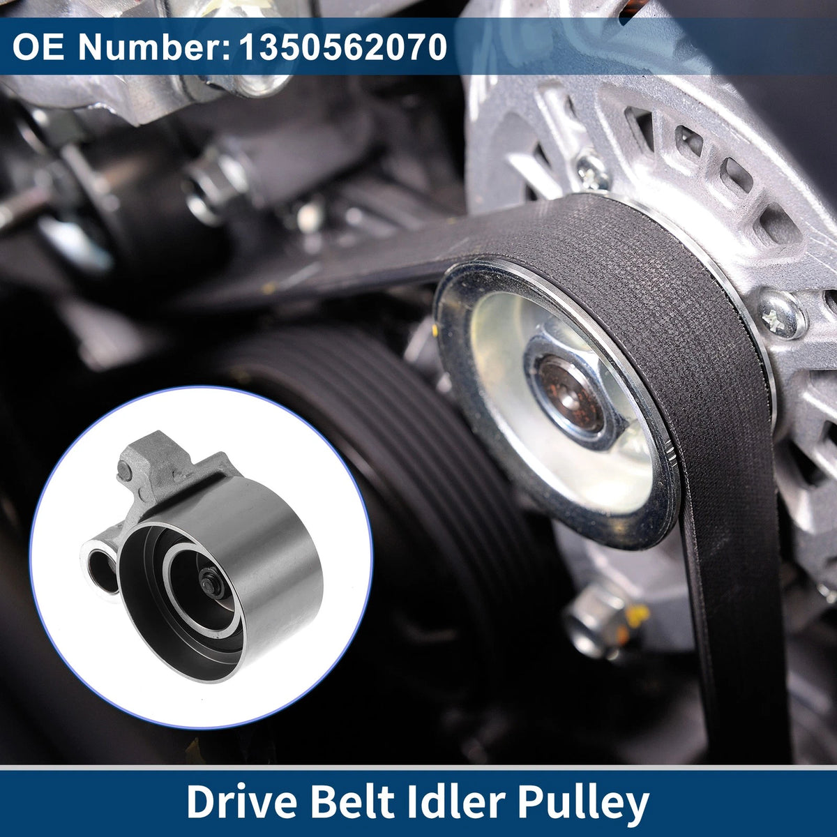 Drive Belt Idler Pulley for Toyota Tundra (2000-2004) - 1 x Quality Replacement