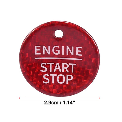 Engine Start Stop Button Switch Cover Red for Ford Focus Mondeo Taurus Edge