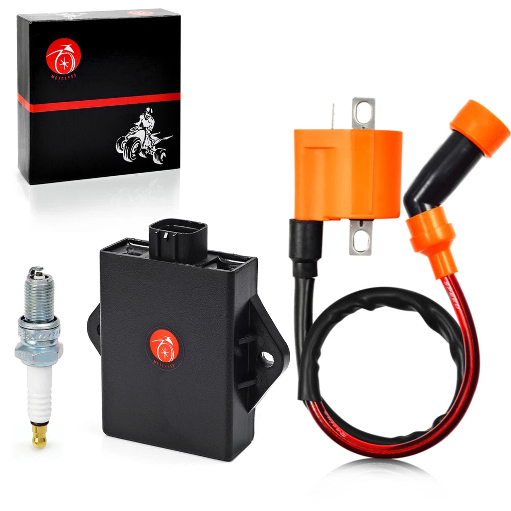 Ignition Coil CDI Spark Plug for Suzuki King Quad 300 LTF300F 99-02 4x4