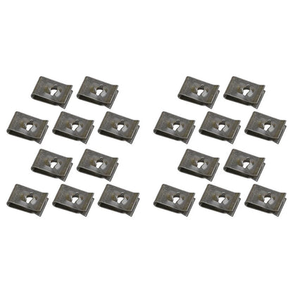 20 x Car Bumper Inner Fender Wheel U-Type Groove Clips for Various Models